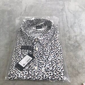 Hugo Boss Abstract Print men's Dress Shirt New with tags XXL